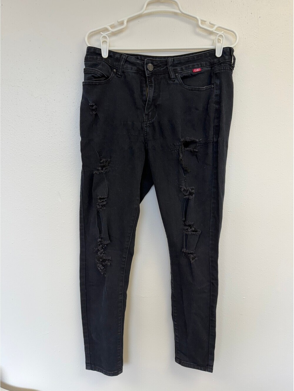 bqb Black Distressed Skinny Jeans Size 13